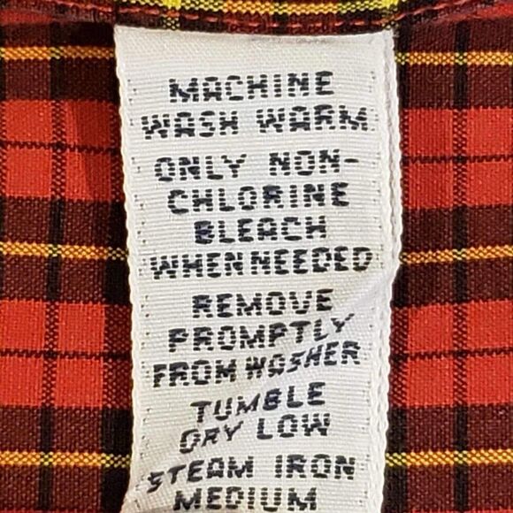 Polo Ralph Lauren Shirt Oxford Mens Size 17.5 XL Red Plaid Button Down Flaw - Picture 9 of 10